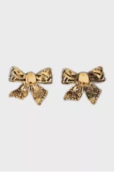 Gold Bow Earrings