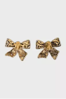 Gold Bow Earrings