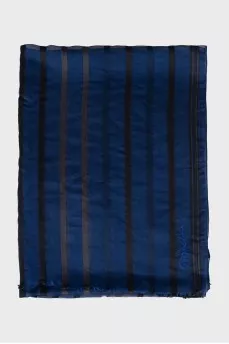 Semi-sheer striped scarf