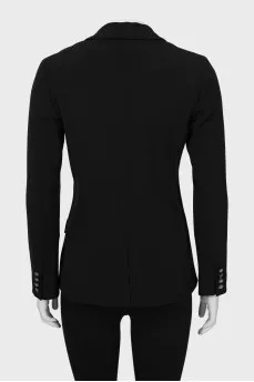 Black fitted wool jacket