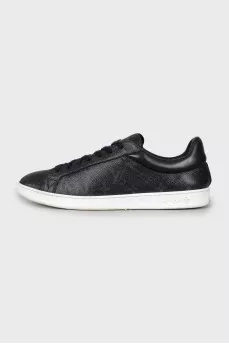 Men's canvas and leather sneakers