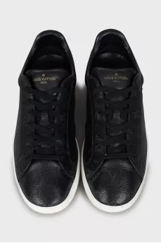 Men's canvas and leather sneakers