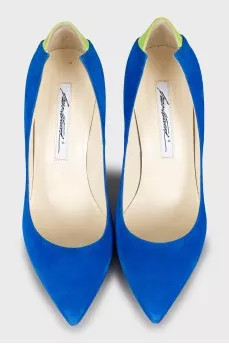 Two-tone high heel shoes