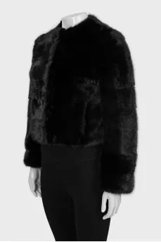 Black mink coat