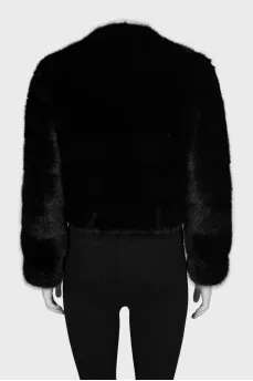 Black mink coat