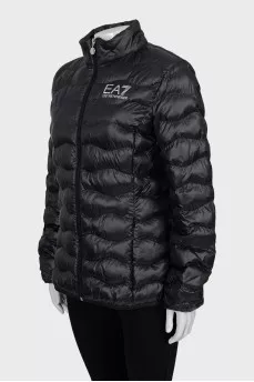Quilted jacket with tag