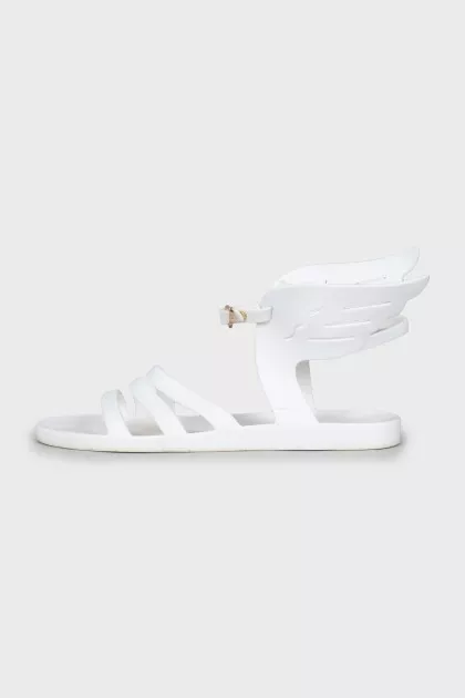 Rubber sandals with wings
