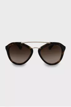 Browline sunglasses with frame print