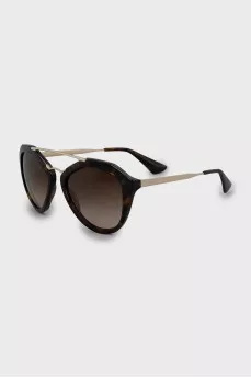 Browline sunglasses with frame print