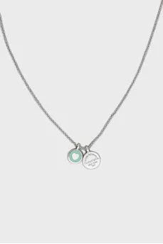 Silver pendant with heart
