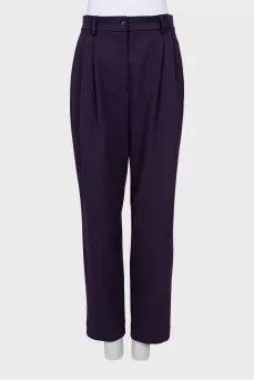 Purple banana pants with tag