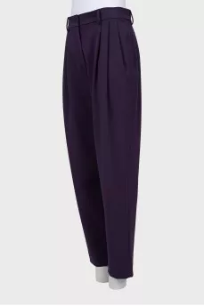 Purple banana pants with tag