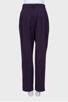 Purple banana pants with tag