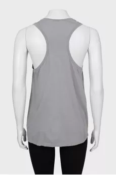 Gray T-shirt decorated with sequins