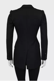 Fitted wool jacket