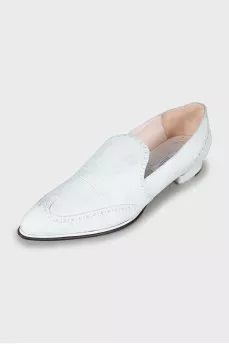 Embossed Leather Brogues