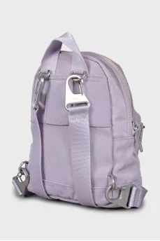 Textile mini backpack with embroidery