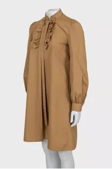 A-line dress with tie