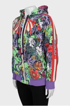 Floral Print Sports Jacket