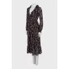 Printed Ruffle Maxi Dress