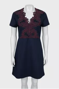 Embellished Short Sleeve Dress