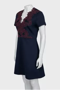 Embellished Short Sleeve Dress