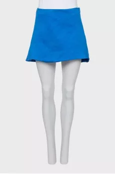 Silk mini skirt