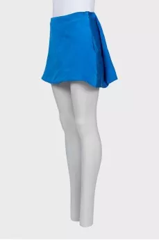 Silk mini skirt