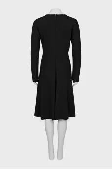 Decorated dress with long sleeves