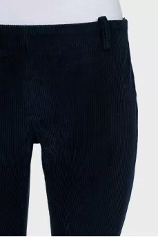 Low rise corduroy trousers