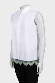 White A-line vest