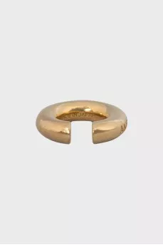 Gilded silver cuff earrings