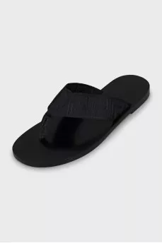 Men's Slippers with Signature Print