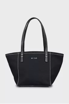 Tote bag with contrast stitching