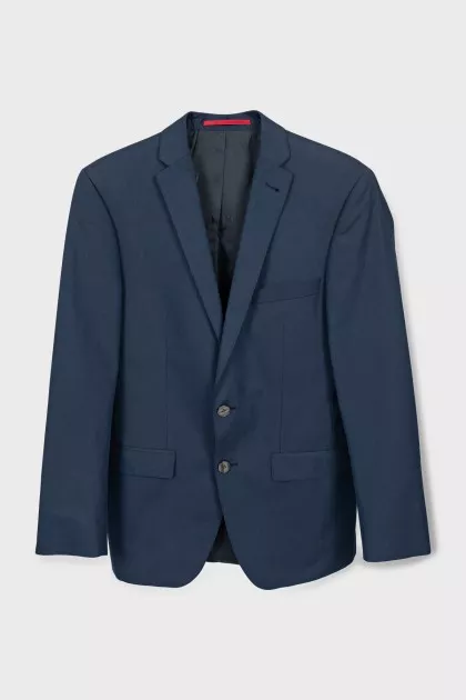 Men's Blue Striped Suit