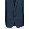 Men's Blue Striped Suit