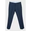 Men's Blue Striped Suit