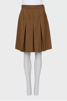 Wool suit with skirt and blouse