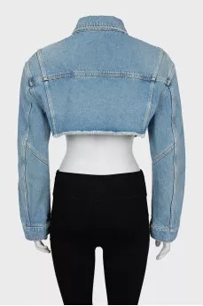 Cropped denim jacket