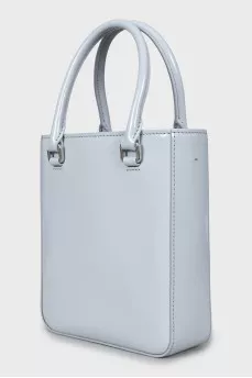 Rectangular patent leather bag