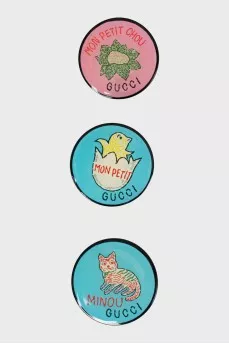 Set of badges with brand logo