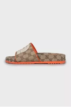 Slides by The North Face x Gucci