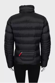Black fitted down jacket