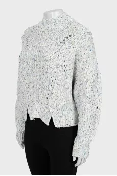 Cropped turtleneck sweater
