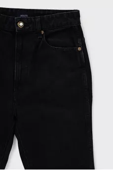 Cropped straight leg jeans