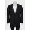 Men's jacket with leather inserts