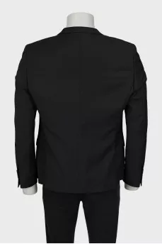 Men's jacket with leather inserts