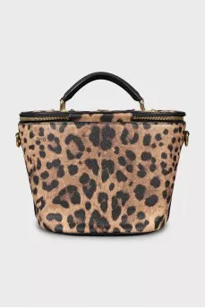 Animal print canvas bag