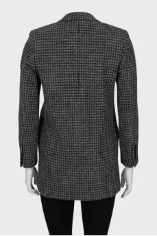 Jacket in houndstooth print