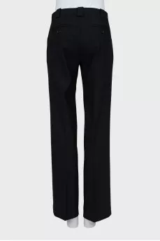 Straight-leg trousers with creases